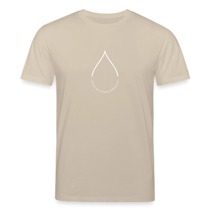 Nur 3 Trōpfen entfernt v2 - Unisex Bio-T-Shirt - Beige