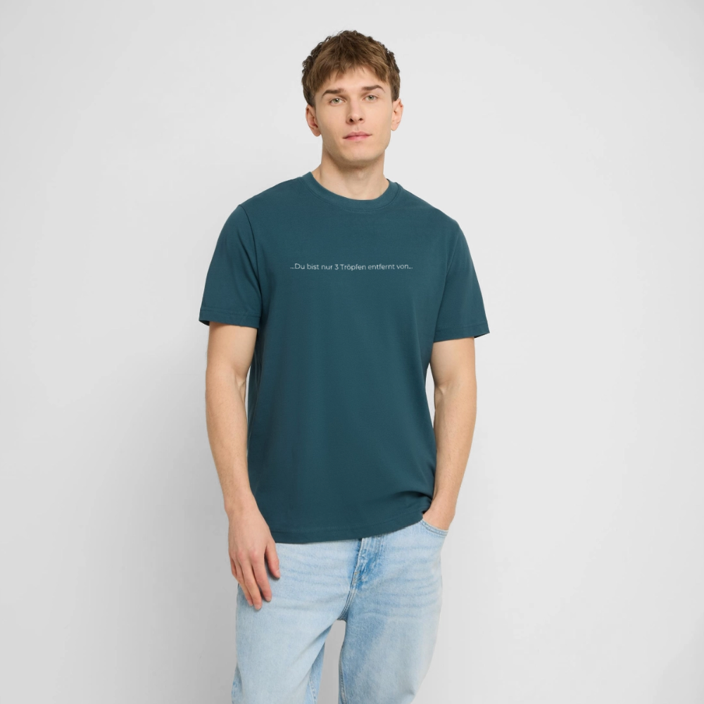 Nur 3 Trōpfen - RELAXED FIT Unisex Organic T-Shirt - Dunkles Petrol