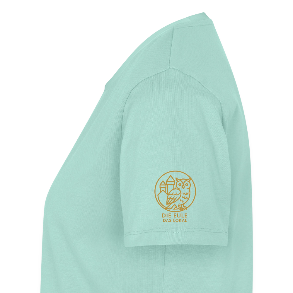Die Eule / Gemeinsam losgehen - 100% BIO Frauen Premium T-Shirt - Mint 