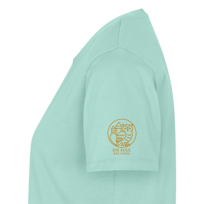 Die Eule / Gemeinsam losgehen - 100% BIO Frauen Premium T-Shirt - Mint 