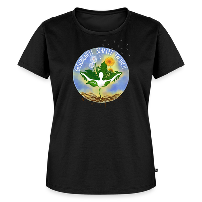 Gesundheit schafft Freiheit (Natur ist kein Trend) / 100% Bio Frauen Premium T-Shirt (weiß) - Schwarz