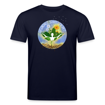 Gesundheit schafft Freiheit (FREI) / 100% Bio T-Shirt Herren - Navy