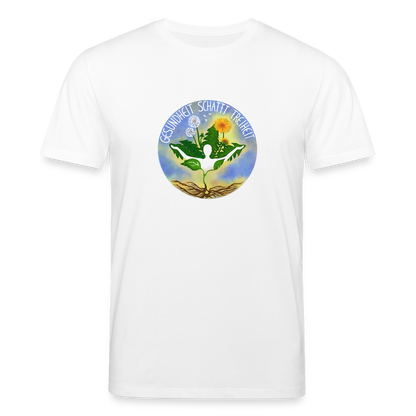 Gesundheit schafft Freiheit (3) / 100% Bio T-Shirt Herren (weiß) - Weiß