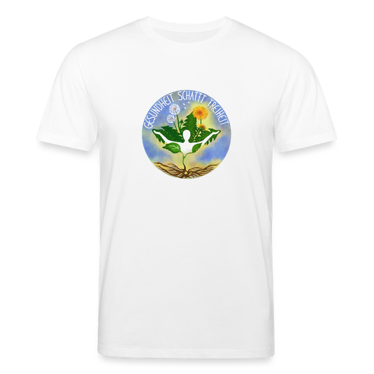 Gesundheit schafft Freiheit (3) / 100% Bio T-Shirt Herren (weiß) - Weiß
