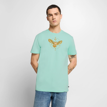 Die Eule / Gemeinsam losgehen - 100% BIO Männer Premium T-Shirt - Mint 