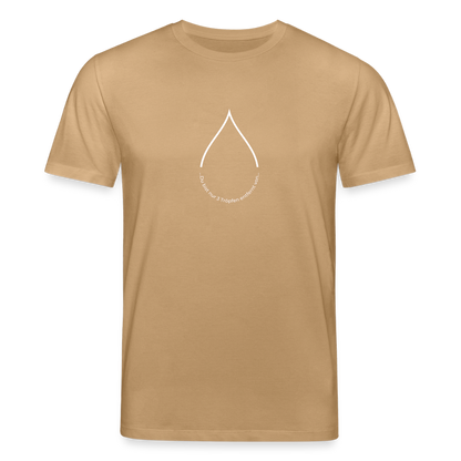 Nur 3 Trōpfen entfernt v2 - Unisex Bio-T-Shirt - Karamell 