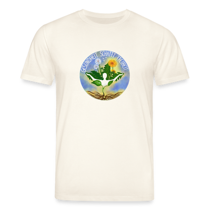 Gesundheit schafft Freiheit (3) / 100% Bio T-Shirt Herren (weiß) - Naturweiß 