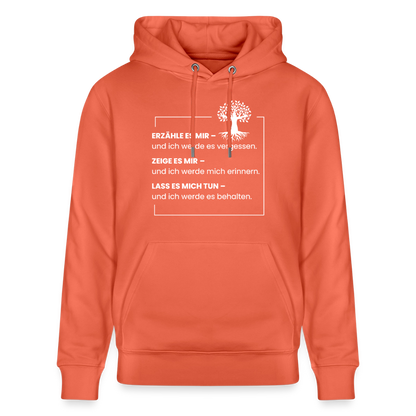 Wissen schafft Freiheit (Erzähle es mir) / Unisex Bio-Hoodie - Hellrot