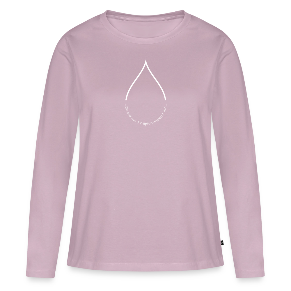 Nur 3 Trōpfen v2 - Frauen Premium Langarmshirt - Altrosa