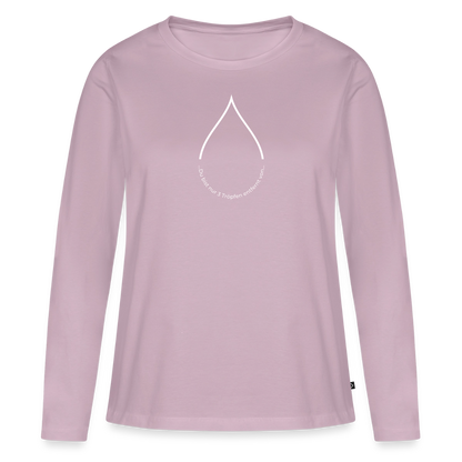 Nur 3 Trōpfen v2 - Frauen Premium Langarmshirt - Altrosa