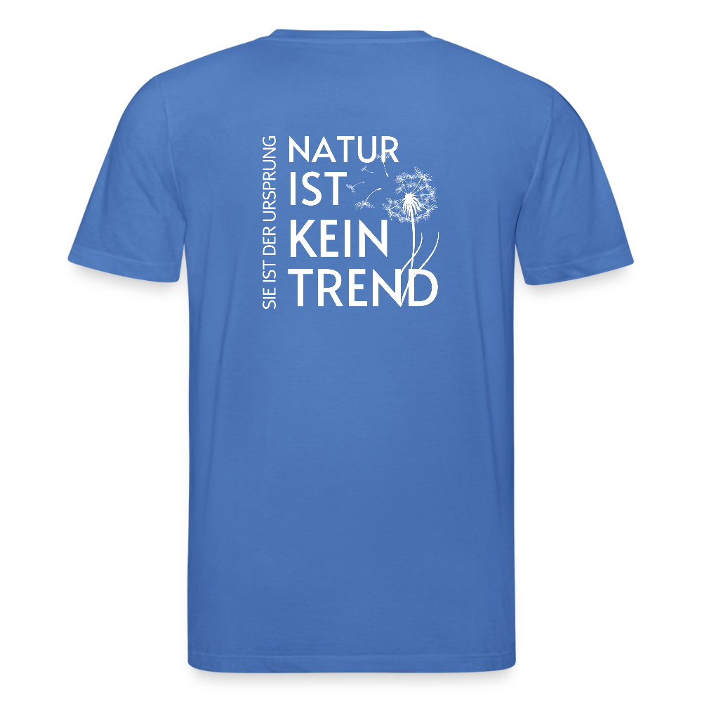 Gesundheit schafft Freiheit (Natur ist kein Trend) / 100% Bio T-Shirt Herren - Achtsames Blau