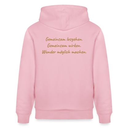 Die Eule / Gemeinsam losgehen - 100% BIO Unisex Bio-Hoodie CRUISER - Hellrosa