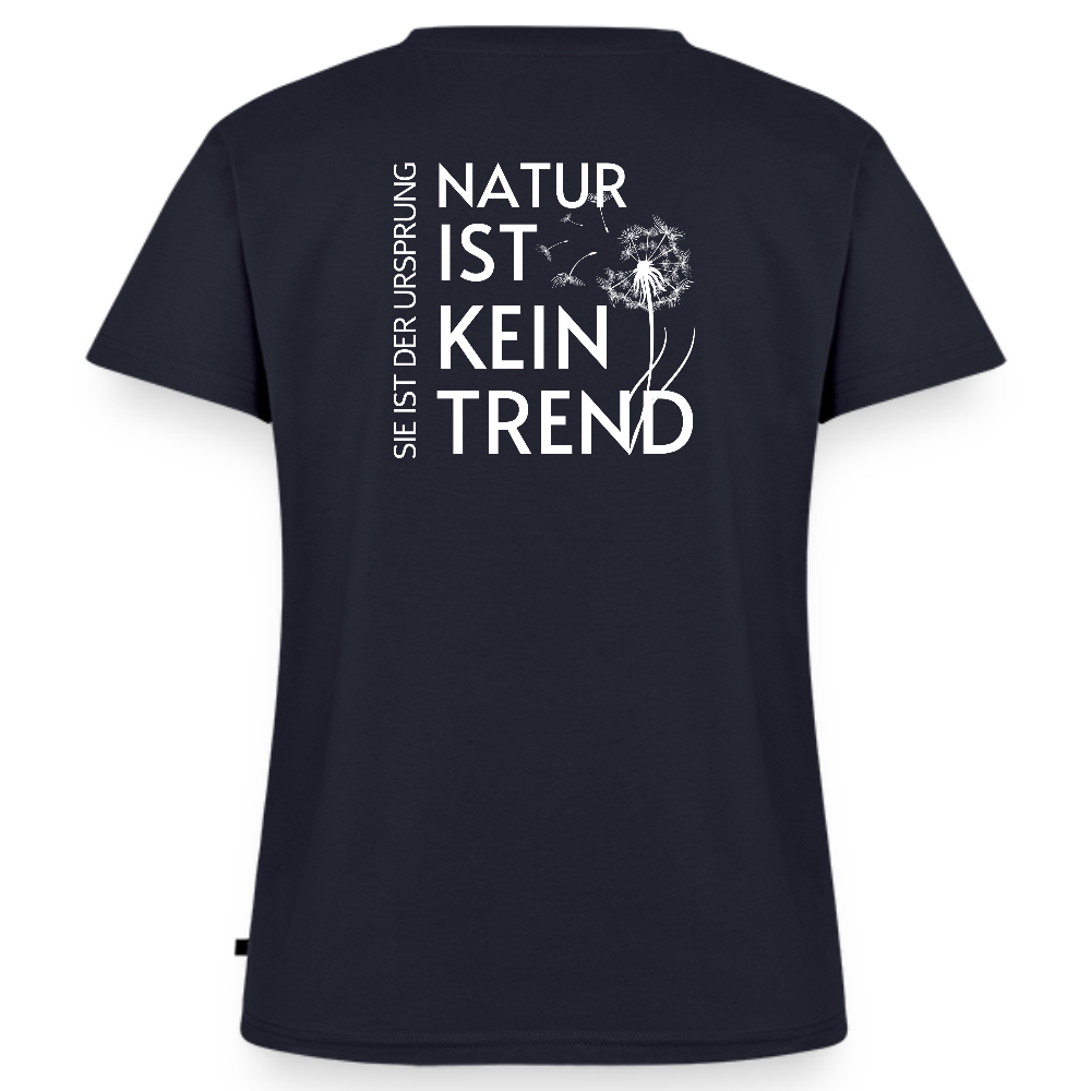 Gesundheit schafft Freiheit (Natur ist kein Trend) / 100% Bio Frauen Bio-T-Shirt mit V-Ausschnitt - Navy
