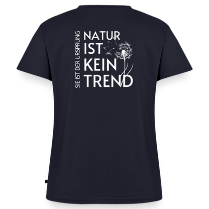Gesundheit schafft Freiheit (Natur ist kein Trend) / 100% Bio Frauen Bio-T-Shirt mit V-Ausschnitt - Navy
