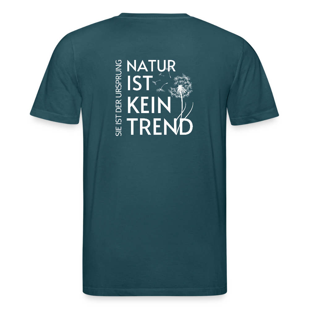 Gesundheit schafft Freiheit (Natur ist kein Trend) / 100% Bio T-Shirt Herren - Dunkles Petrol