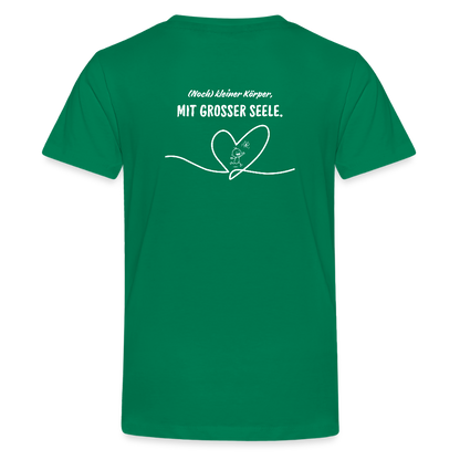 Gesundheit schafft Freiheit (Eins mit der Natur) / Teenager Premium T-Shirt - Kelly Green
