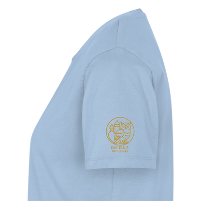 Die Eule / Gemeinsam losgehen - 100% BIO Frauen Premium T-Shirt - Hellblau