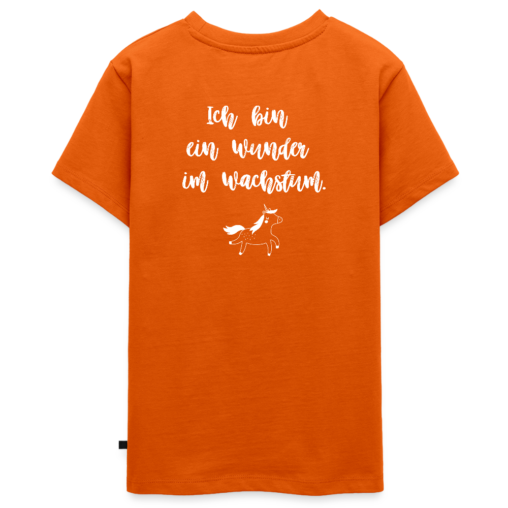 Gesundheit schafft Freiheit (Ich bin ein Wunder im Wachstum) / Teenager Premium T-Shirt - Orange 