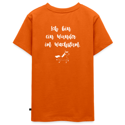 Gesundheit schafft Freiheit (Ich bin ein Wunder im Wachstum) / Teenager Premium T-Shirt - Orange 