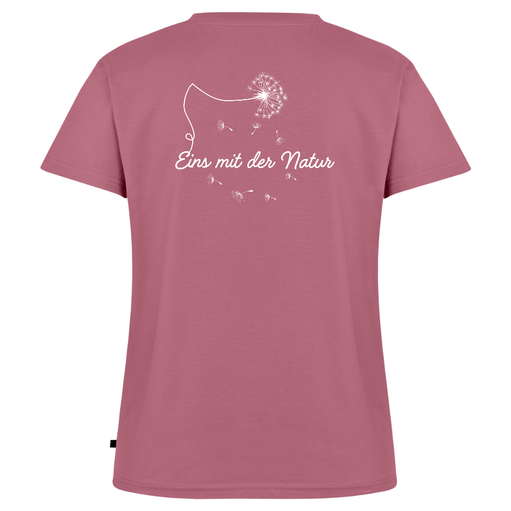 Gesundheit schafft Freiheit (Eins mit der Natur) / 100% Bio Frauen Bio-T-Shirt mit V-Ausschnitt - Mauve