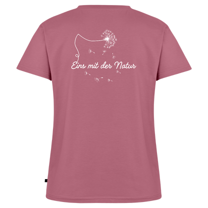 Gesundheit schafft Freiheit (Eins mit der Natur) / 100% Bio Frauen Bio-T-Shirt mit V-Ausschnitt - Mauve