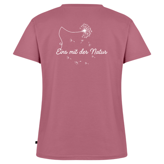 Gesundheit schafft Freiheit (Eins mit der Natur) / 100% Bio Frauen Bio-T-Shirt mit V-Ausschnitt - Mauve