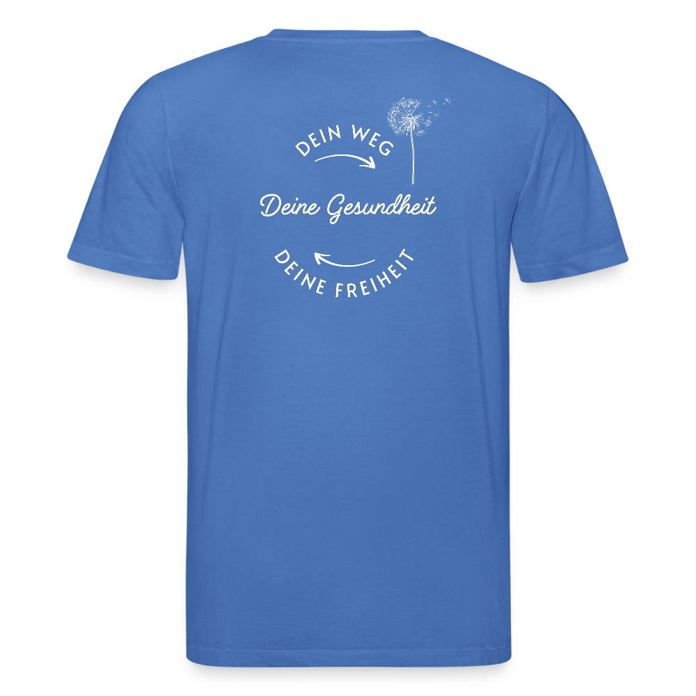 Gesundheit schafft Freiheit (Dein Weg) / 100% Bio T-Shirt Herren - Achtsames Blau