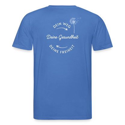 Gesundheit schafft Freiheit (Dein Weg) / 100% Bio T-Shirt Herren - Achtsames Blau