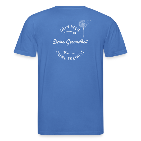 Gesundheit schafft Freiheit (Dein Weg) / 100% Bio T-Shirt Herren - Achtsames Blau