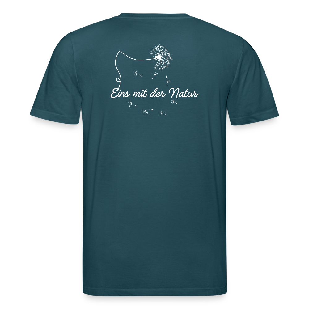 Gesundheit schafft Freiheit (Eins mit der Natur) / 100% Bio T-Shirt Herren - Dunkles Petrol