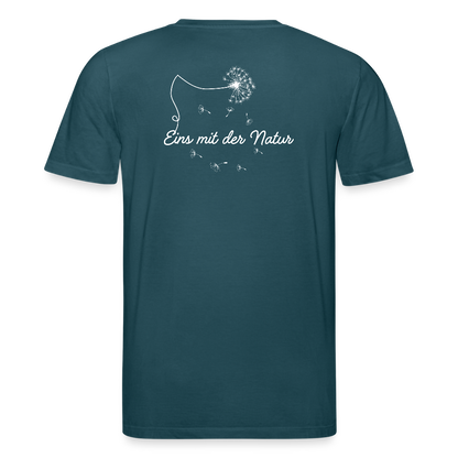 Gesundheit schafft Freiheit (Eins mit der Natur) / 100% Bio T-Shirt Herren - Dunkles Petrol