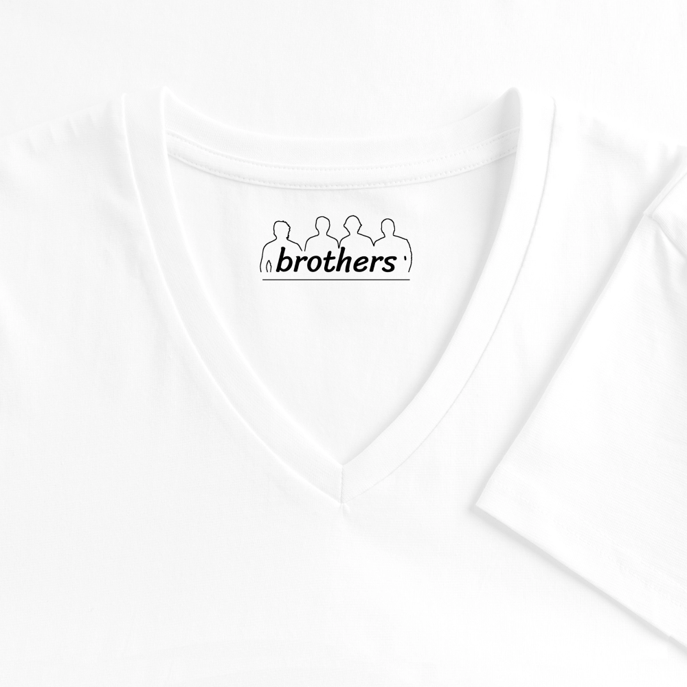 Tanzen ist meine Therapie - 100% Bio- T-Shirt mit V-Ausschnitt - Weiß