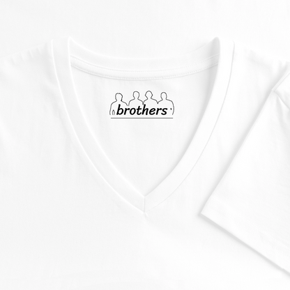 Tanzen ist meine Therapie - 100% Bio- T-Shirt mit V-Ausschnitt - Weiß