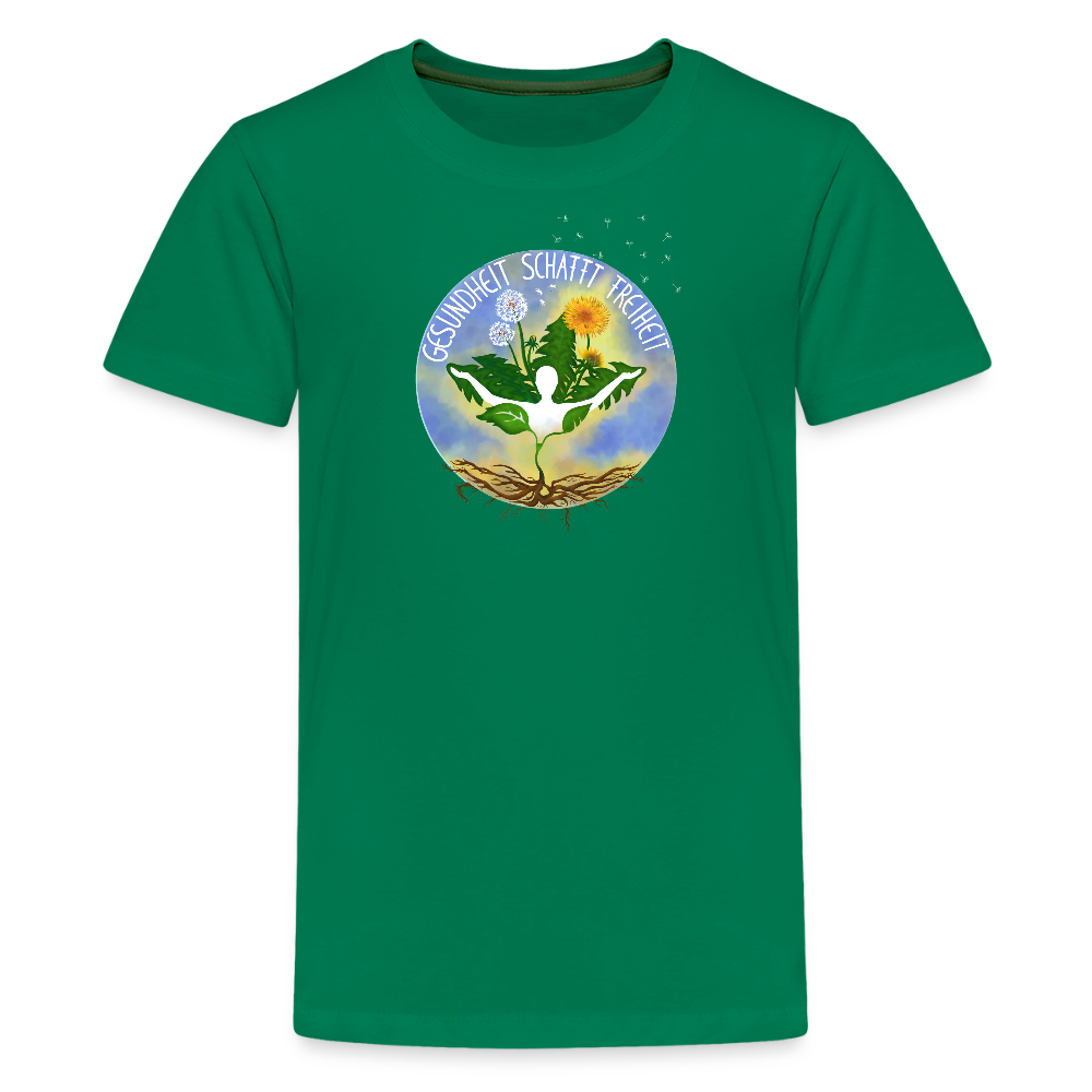 Gesundheit schafft Freiheit (Born to be Freigeist) / Teenager Premium T-Shirt - Kelly Green