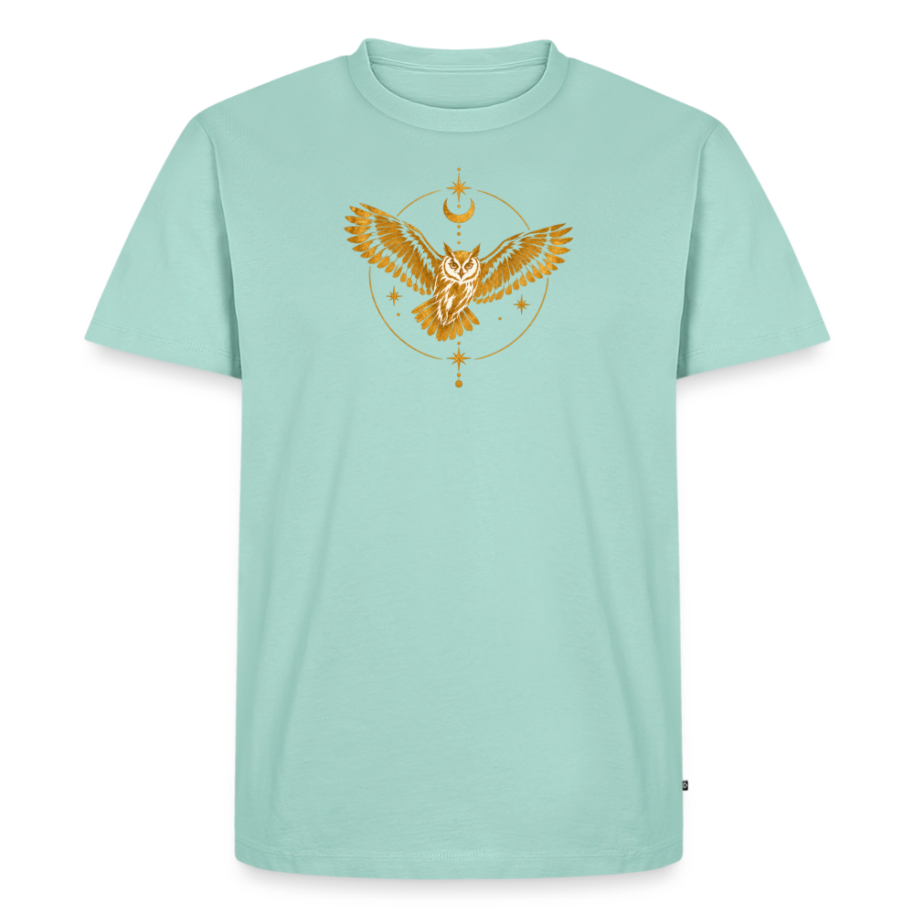 Die Eule / Gemeinsam losgehen - 100% BIO Männer Premium T-Shirt - Mint 