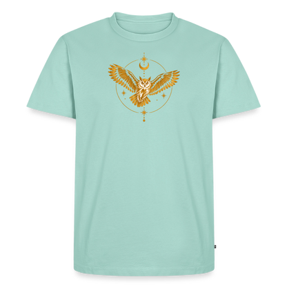 Die Eule / Gemeinsam losgehen - 100% BIO Männer Premium T-Shirt - Mint 
