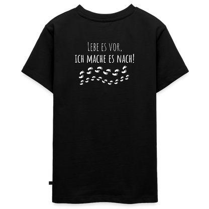 Gesundheit schafft Freiheit (Lebe es vor, ich maches es nach) / Teenager Premium T-Shirt - Schwarz