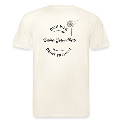 Gesundheit schafft Freiheit (3) / 100% Bio T-Shirt Herren (weiß) - Naturweiß 