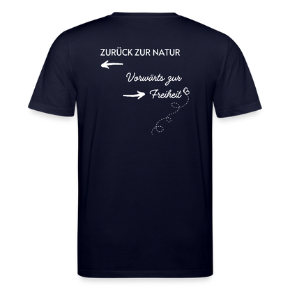 Gesundheit schafft Freiheit (Zurück zur Natur) / 100% Bio T-Shirt Herren - Navy
