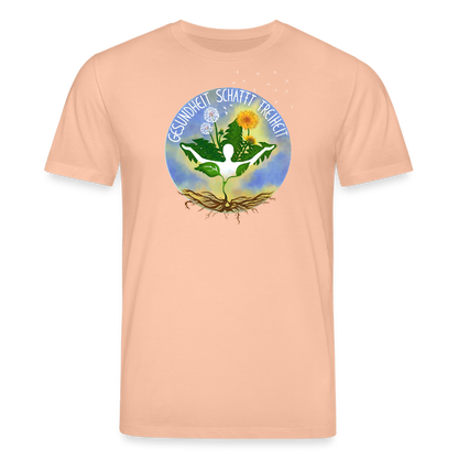 Gesundheit schafft Freiheit (Dein Weg) / 100% Bio T-Shirt Herren - Pfirsich