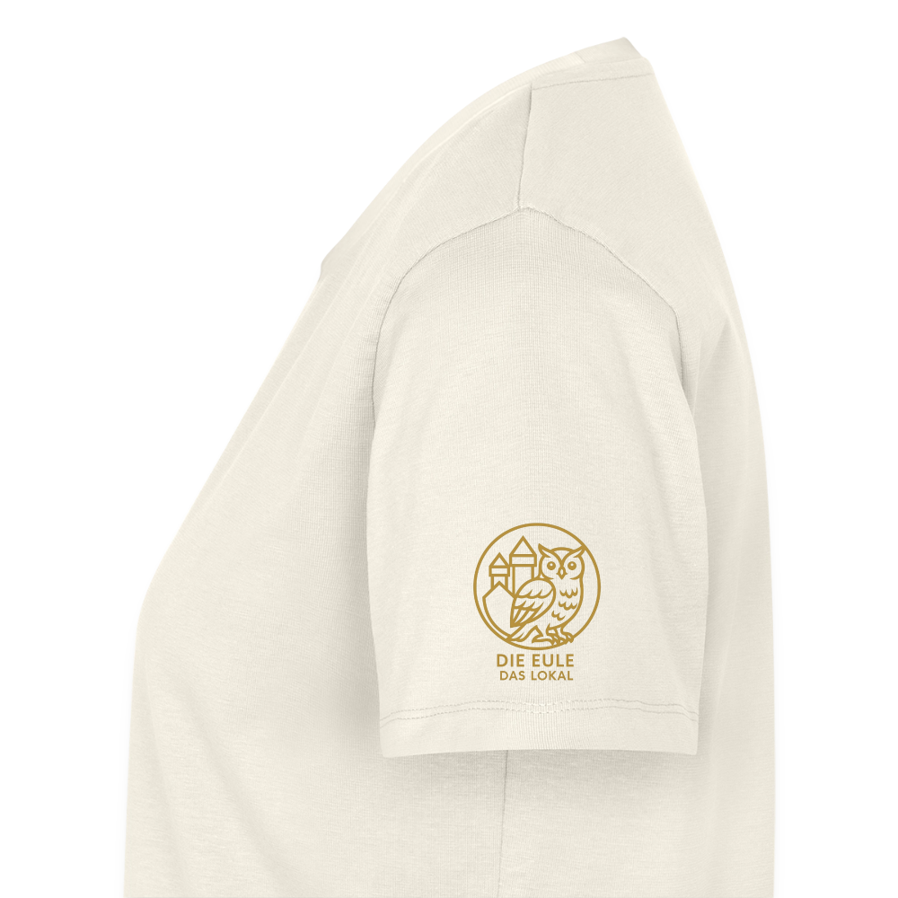 Die Eule / Gemeinsam losgehen - 100% BIO Frauen Premium T-Shirt - Naturweiß