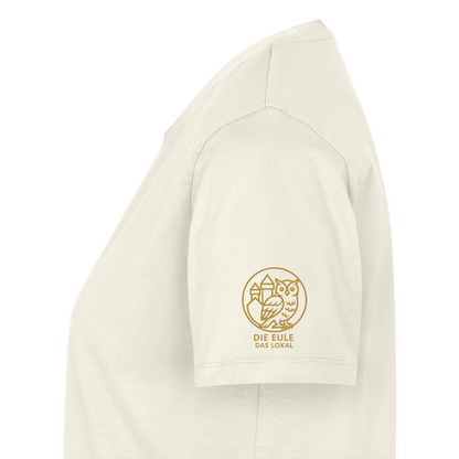 Die Eule / Gemeinsam losgehen - 100% BIO Frauen Premium T-Shirt - Naturweiß
