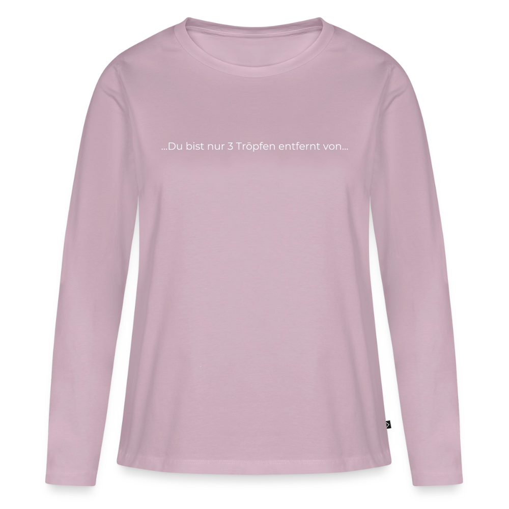 Nur 3 Trōpfen - Frauen Premium Langarmshirt - Altrosa