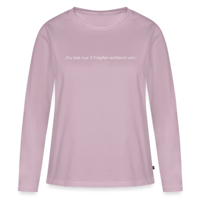 Nur 3 Trōpfen - Frauen Premium Langarmshirt - Altrosa