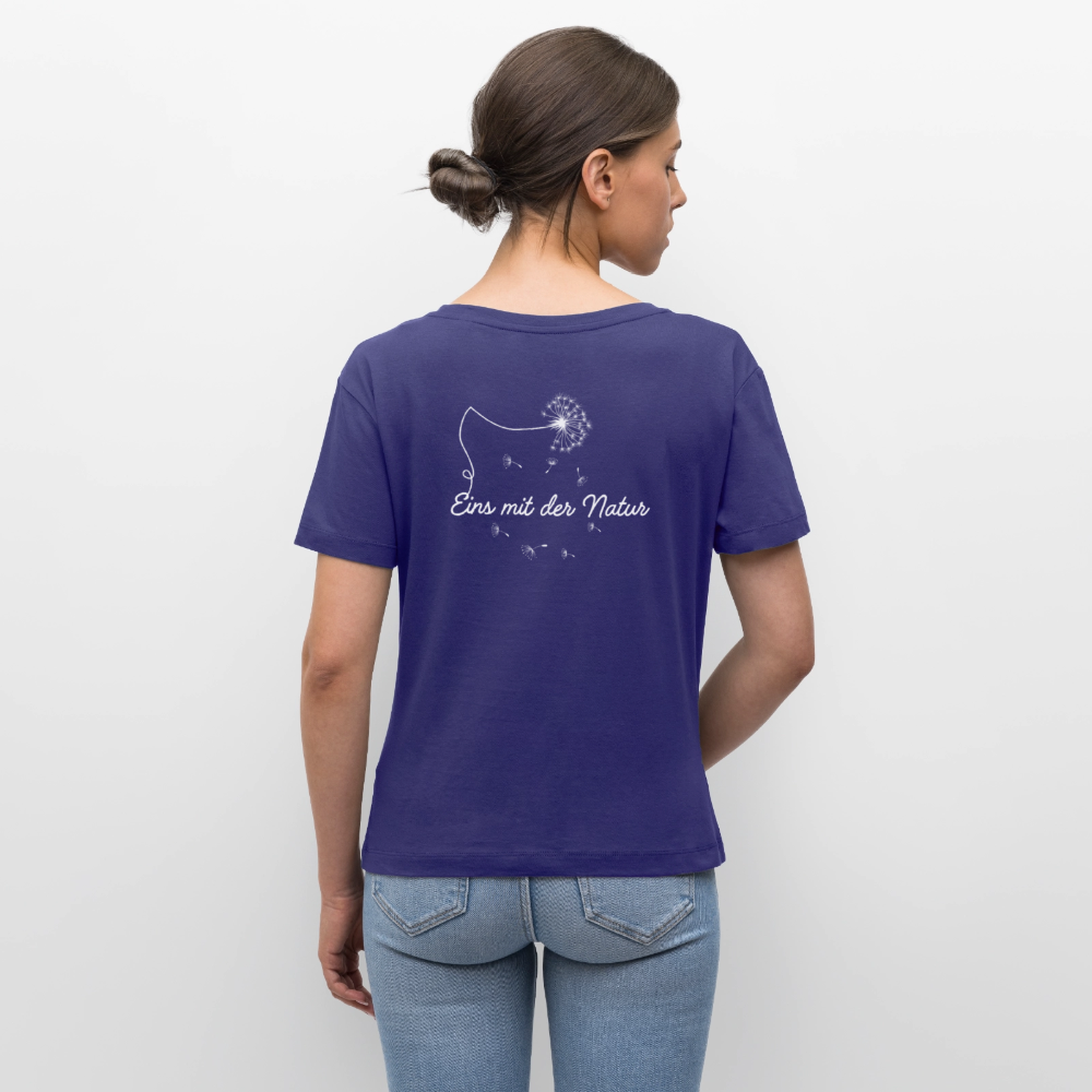 Gesundheit schafft Freiheit (Eins mit der Natur) / 100% Bio Frauen T-Shirt Relaxed Rundhals - Dämmerung