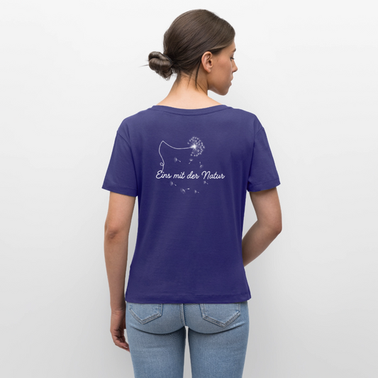 Gesundheit schafft Freiheit (Eins mit der Natur) / 100% Bio Frauen T-Shirt Relaxed Rundhals - Dämmerung