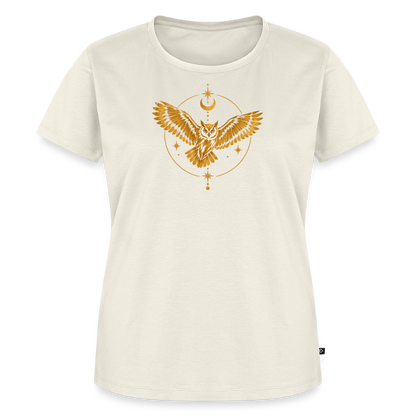 Die Eule / Gemeinsam losgehen - 100% BIO Frauen Premium T-Shirt - Naturweiß
