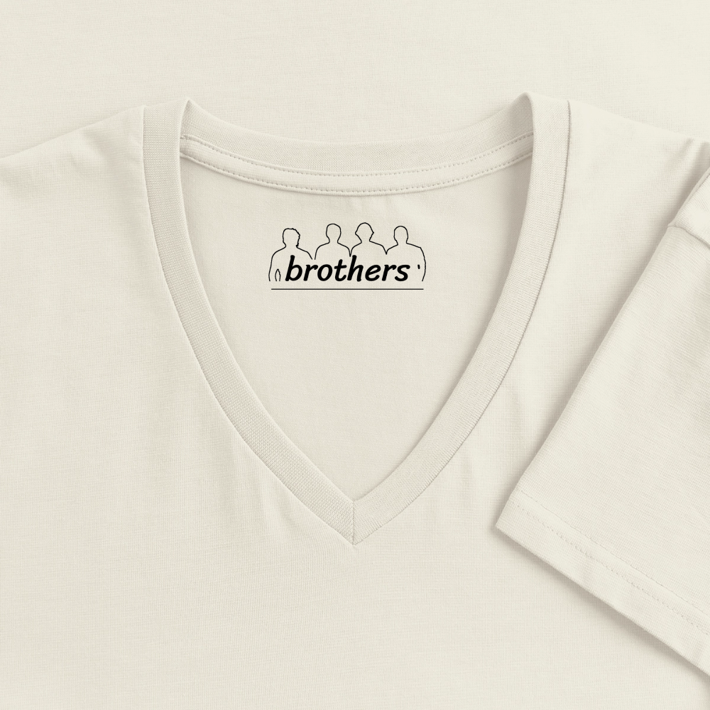 Tanzen ist meine Therapie - 100% Bio- T-Shirt mit V-Ausschnitt - Naturweiß