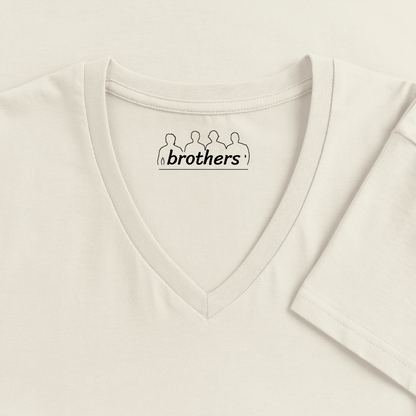 Tanzen ist meine Therapie - 100% Bio- T-Shirt mit V-Ausschnitt - Naturweiß