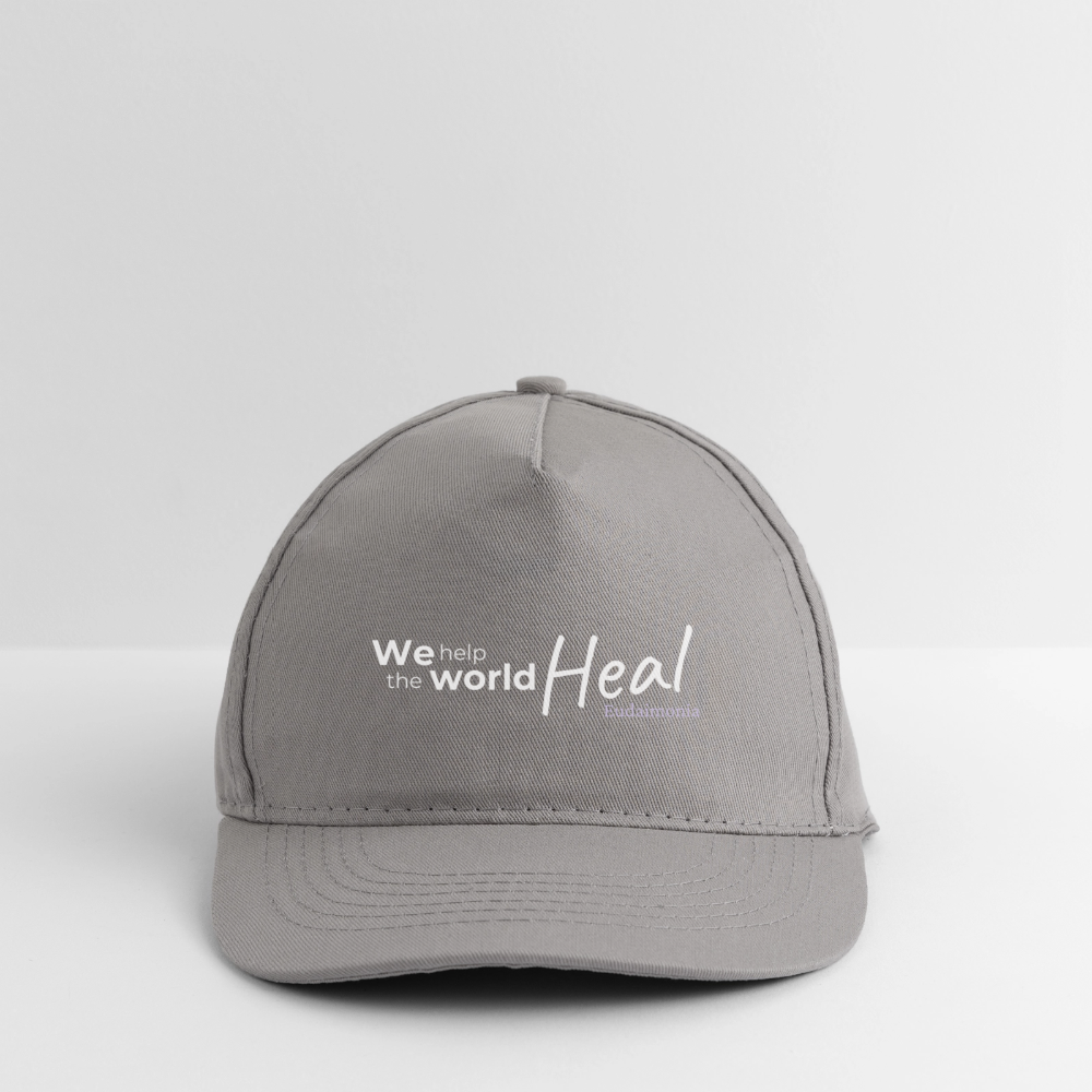 We help the world Heal - 100%Bio Baseballkappe - Hellgrau